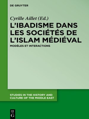 cover image of L'ibadisme dans les sociétés de l'Islam médiéval